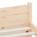 vidaXL Cadre de lit bois massif 75x190 cm petit simple