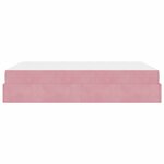 vidaXL Cadre de lit Rose 140 x 200 cm Velours
