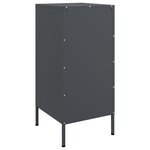 vidaXL Buffets 2 Pièces anthracite 36x39x79 cm acier