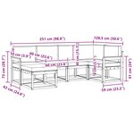 vidaXL Ensemble de canapés d'extérieur 6 pc Blanc et crème Polyester