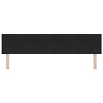 vidaXL Tête de lit avec tête de lit Noir 200 cm Cuir synthétique