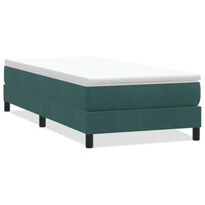 vidaXL Sommier à lattes de lit sans matelas vert foncé 100x210 cm