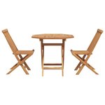 vidaXL Set de salle à manger de jardin 2 Pièces Marron