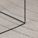 vidaXL Tapis de surface HUARTE Crème 200 x 140 cm Polyester