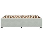 vidaXL Cadre de lit Gris clair 120x200 cm Velours