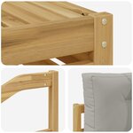 vidaXL Ensemble de canapés d'extérieur 6 pc Blanc et gris clair