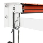 vidaXL Auvent rétractable automatique orange et marron 4x3 m