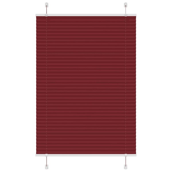 vidaXL Store plissé rouge bordeaux 100x150 cm largeur du tissu 99 4 cm