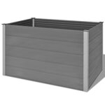 vidaXL Lit surélevé de jardin WPC 150x100x91 cm Gris