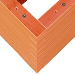 vidaXL Jardinière cire marron 70x40x68 5 cm bois de pin massif