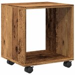 vidaXL Armoire à roulettes vieux bois 37x33x42 5 cm bois d'ingénierie