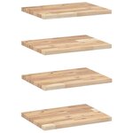 vidaXL Étagères flottantes 4 Pièces 40x30x2 cm acacia massif non traité