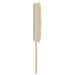 vidaXL Headboard LED Design Lignes Crème 90 cm Tissu