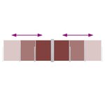 vidaXL Auvent latéral rétractable Marron 120 x 600 cm