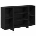 vidaXL Buffet Chêne noir 120 x 30 x 75 cm Bois d'ingénierie