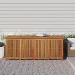 vidaXL Boîte de rangement de jardin 200x80x75 cm bois massif d'acacia
