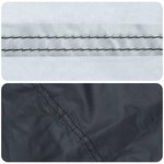 vidaXL Housse de meubles d'extérieur Noir 135 x 135 x 90 cm Tissu 210D