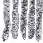 vidaXL Moustiquaire Blanc et gris 56x185 cm Chenille