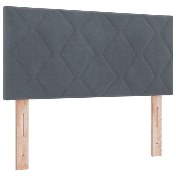 vidaXL Tête de Lit LED Gris Foncé 90 cm Ensemble de 2 Gris foncé