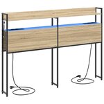 vidaXL Tête de lit avec étagère Chêne sonoma 150 cm Bois d'ingénierie