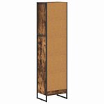 vidaXL Bibliothèque Chêne Fumé 80 x 30 x 155 cm Bois d'ingénierie