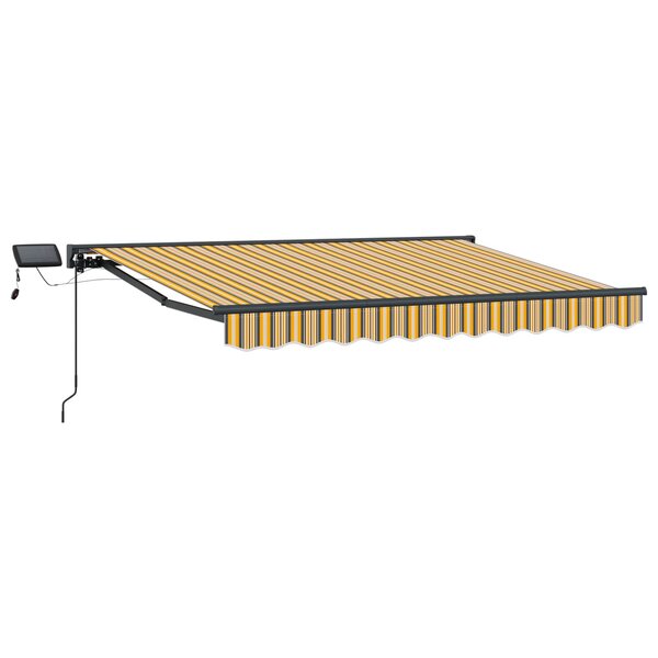 vidaXL Cadre de store manuel avec LEDs 3 5 x 2 m
