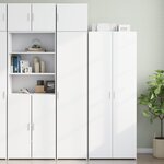 vidaXL Armoire de rangement mince blanc 45x42 5x225 cm