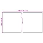 vidaXL Paravent de balcon anthracite 400x80 cm résine tressée