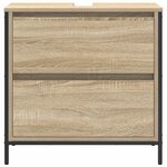 vidaXL Meuble de salle de bain lavabo et tiroirs chêne sonoma