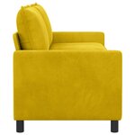 vidaXL Canapé Jaune 196 x 81 x 87 5 cm Velours