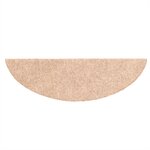 vidaXL Tapis autoadhésifs de marches 10Pièces Marron 56x17x3cm Aiguilleté