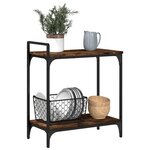 vidaXL Chariot de cuisine chêne fumé 60 5x31x72 5 cm bois d'ingénierie