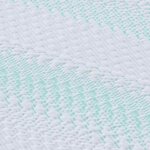 vidaXL Coussins de Matelas Blanc et vert 160 x 200 cm