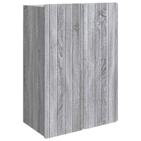 vidaXL Armoire Murale Sonoma gris 66 x 34 5 x 92 cm Bois d'ingénierie