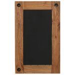 vidaXL Miroir Bois d'acacia massif 50 x 80 cm