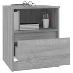vidaXL Tables de chevet 2 Pièces sonoma gris 40x40x50cm bois d'ingénierie
