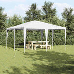 vidaXL Tente de fête Blanc 400 x 400 x 266 cm Polyester  Acier