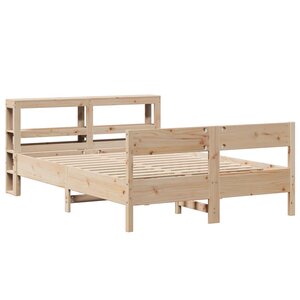vidaXL Cadre de lit sans matelas 140x200 cm bois massif de pin