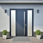 vidaXL Jardinières 2 Pièces 30x30x30 cm acier inoxydable