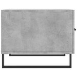 vidaXL Tables basses 2 Pièces gris béton 50x50x40 cm bois d'ingénierie