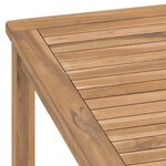 vidaXL Table à dîner de jardin 180x90x77 cm Bois de teck solide