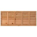 vidaXL Dessus de table marron clair bois chêne massif rectangulaire
