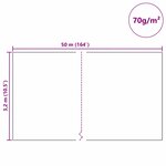 vidaXL Fleece de protection des plantes contre le gel Blanc 50 x 3 2 m