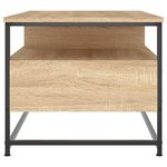 vidaXL Table basse chêne sonoma 100x51x45 cm bois d'ingénierie