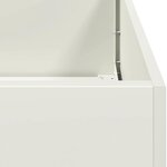 vidaXL Jardinière blanc 80x80x40 cm acier laminé à froid