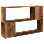 vidaXL Bibliothèque vieux bois 100x24x63 cm bois d'ingénierie
