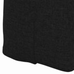 vidaXL Coussin de Dos Noir 100 x 24 x 50 cm tissu
