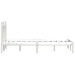 vidaXL Cadre de lit Blanc Bois de pin massif 200x200 cm