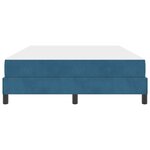 vidaXL Lit boxspring avec matelas Bleu foncé 160 x 200 cm Velours