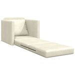vidaXL Canapé-Lit 60cm Crème Velours